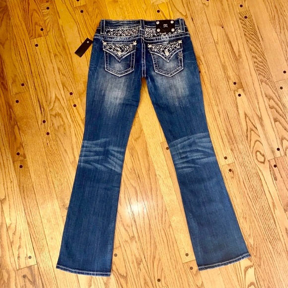 NWT MISS ME LONG BLING SIGNATURE BOOT CUT JEANS - Picture 2 of 8